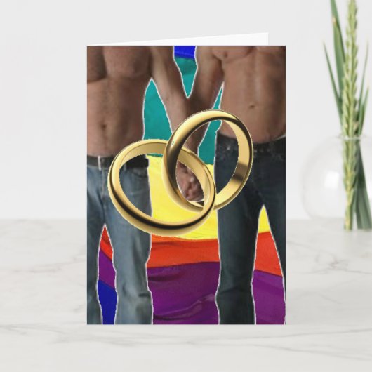 Männliche Ehe Karte (Vorderseite)