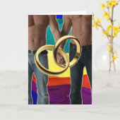 Männliche Ehe Karte (Gelbe Blume)