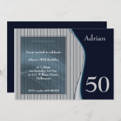 Männliche Elegante Einladung (Vorne/Hinten)