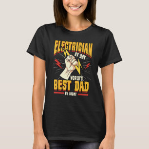 Männliche Elektriker bei Tag Welten besten Vater b T-Shirt