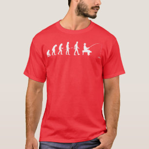 Männliche Evolution Fischer Tag der Väter T-Shirt