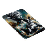 Männliche Faibe mit Boston Terrier Puppy Magnet (Rechte Seite)