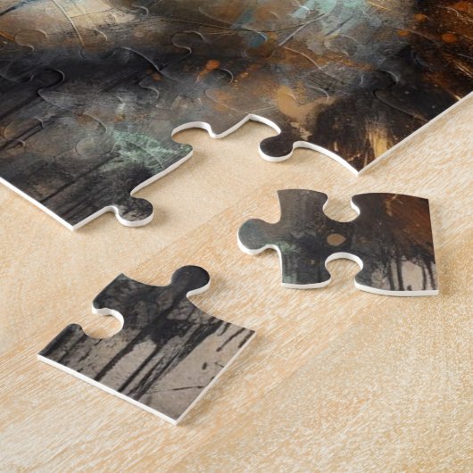 Männliche Faibe mit schwarzem Lamm Puzzle (Seite)