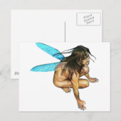 männliche Fee Postkarte (Vorne/Hinten)