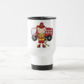 Männliche Feuerwehrmann-T - Shirts und Geschenke Reisebecher (Mittel)