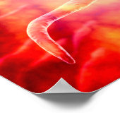 männliche Fortpflanzungssperme, die das Ei betrete Poster (Ecke)