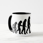 Männliche Fotograf-Evolutions-Tasse Tasse (Vorderseite Links)