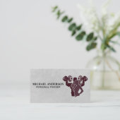 Männliche Frauen heben Gewichte | Fitness Visitenkarte (Stehend Vorderseite)