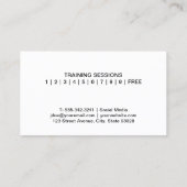 Männliche Frauen heben Gewichte | QR Code Business Visitenkarte (Rückseite)