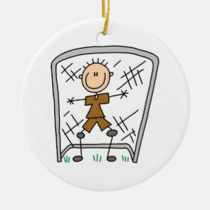 Männliche Fußball-Ziel-Wächter-T - Shirts und Keramikornament