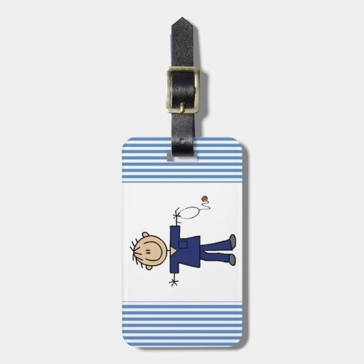 Männliche Gepäckanhänger (Vorderseite vertikal)