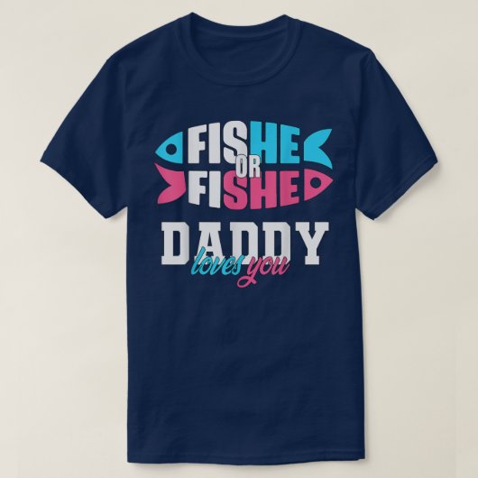 Männliche Geschlechterperspektive Fischfang oder F T-Shirt (Design vorne)