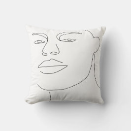 Männliche Gesichter Kissen