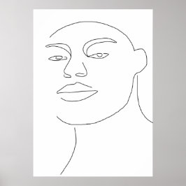 Männliche Gesichter Poster