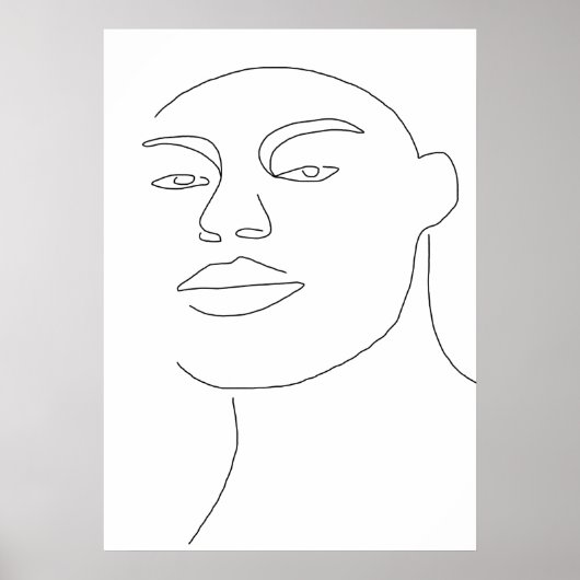 Männliche Gesichter Poster (Vorne)