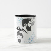 Männliche Gesichter Tasse (Zentrum)