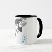 Männliche Gesichter Tasse (VorderseiteRechts)