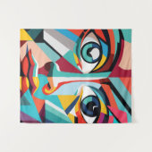 Männliche Gesichter Wandteppich (Vorderseite (Horizontal))