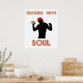 Männliche Gingers haben Soul Poster (Küche)