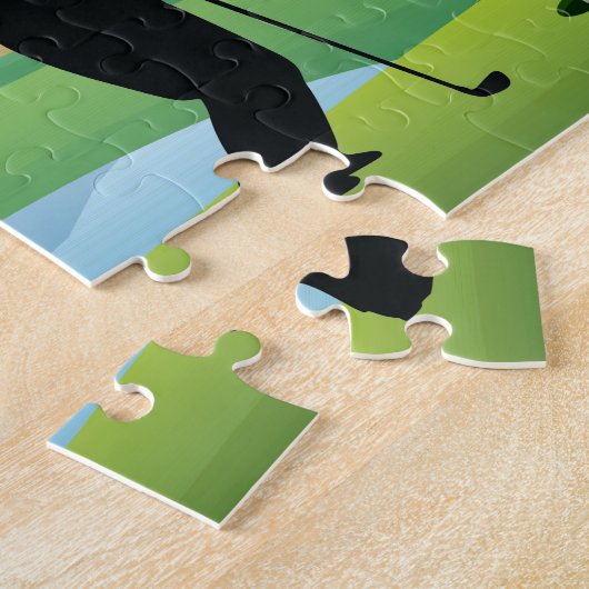 Männliche Golfer Design Jigsaw Puzzle (Seite)