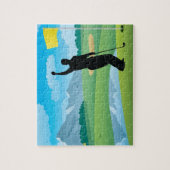 Männliche Golfer Design Jigsaw Puzzle (Vertikal)