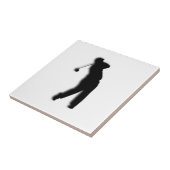 Männliche Golfer Keramik Tile Fliese (Seite)