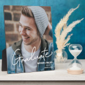 Männliche Graduate Class 2021 Abschluss Foto Fotoplatte (Seite)