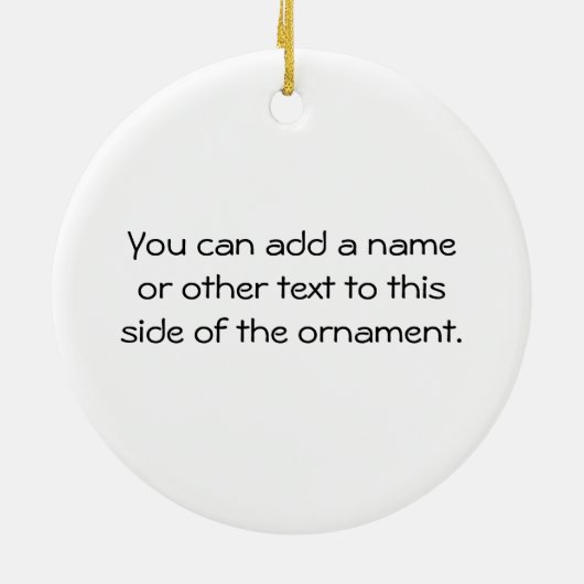 Männliche Gymnast auf Rings Keramik Ornament (Hinten)