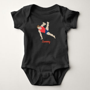 Männliche Gymnastik Baby Strampler
