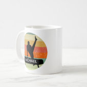 Männliche Gymnastik Male Gymnastik Kaffeetasse (Vorderseite Links)