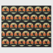 Männliche Gymnastik Männliche Gymnastik bei Sonnen Geschenkpapier (Flach)