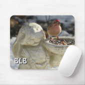 Männliche Häuser Finch deine Initialen Maus Pad Mousepad (Mit Mouse)