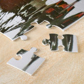 Männliche Holzente in farbenfroher Hülle Puzzle (Seite)