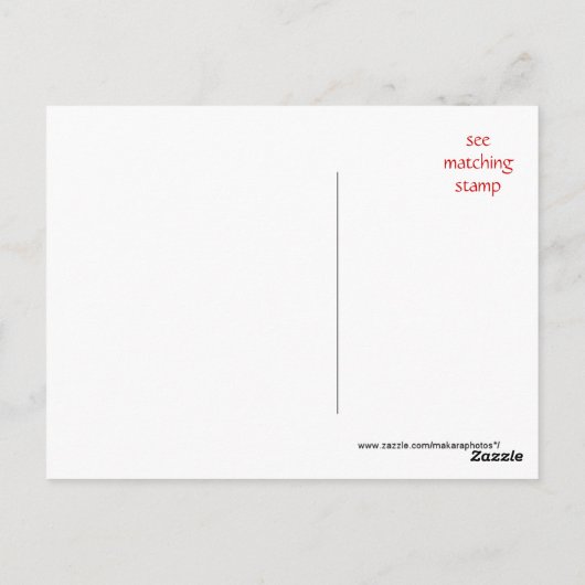 Männliche Hummingbird Postcard - anpassen Postkarte (Rückseite)