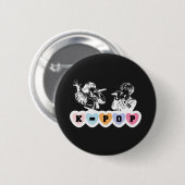 Männliche Idols singen KPop Musikdesign Button (Vorne & Hinten)