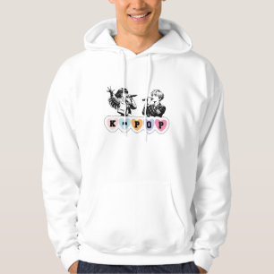 Männliche Idols singen KPop Musikdesign Hoodie