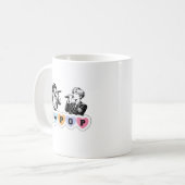 Männliche Idols singen KPop Musikdesign Kaffeetasse (Vorderseite Links)