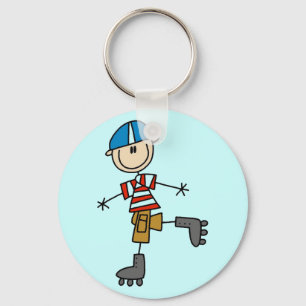 Männliche Inline-Skaten-T-Shirts und Geschenke Schlüsselanhänger