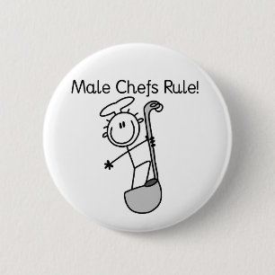 Männliche Köche regieren Button