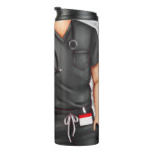 Männliche Krankenpflegeschwür Thermosbecher (Nach rechts gedreht)