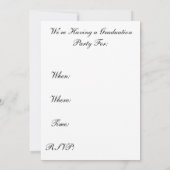 Männliche Krankenschwester-Abschluss-Party Einladung (Rückseite)