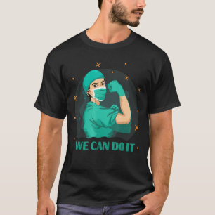 Männliche Krankenschwester, die wir medizinisch ma T-Shirt