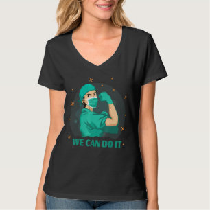 Männliche Krankenschwester, die wir medizinisch ma T-Shirt