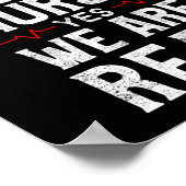 Männliche Krankenschwester Ja, wir sind echt lusti Poster (Ecke)