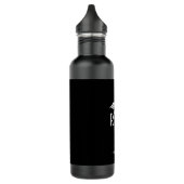 Männliche Krankenschwester RN Graduate Schwarz-wei Edelstahlflasche (Links)