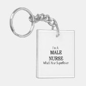 MÄNNLICHE KRANKENSCHWESTER SCHLÜSSELANHÄNGER (Vorderseite links)