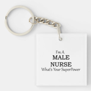 MÄNNLICHE KRANKENSCHWESTER SCHLÜSSELANHÄNGER
