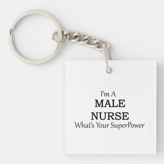 MÄNNLICHE KRANKENSCHWESTER SCHLÜSSELANHÄNGER (Vorderseite)