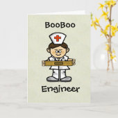 Männliche Krankenwagen Grußkarte anpassen! Karte (Gelbe Blume)