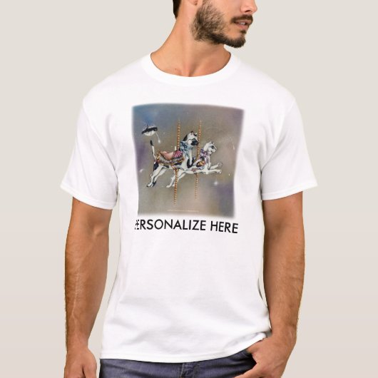 Männliche leichte T-Shirts — Karussell-Katzen-Q (Vorderseite)